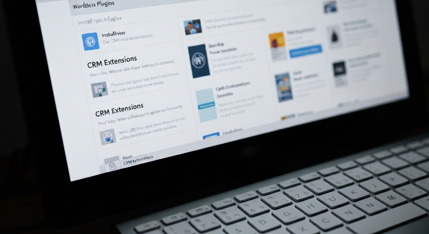 top-plugins-crm-wordpress-selection.png Page des plugins CRM WordPress montrant les meilleures extensions pour connecter WordPress CRM