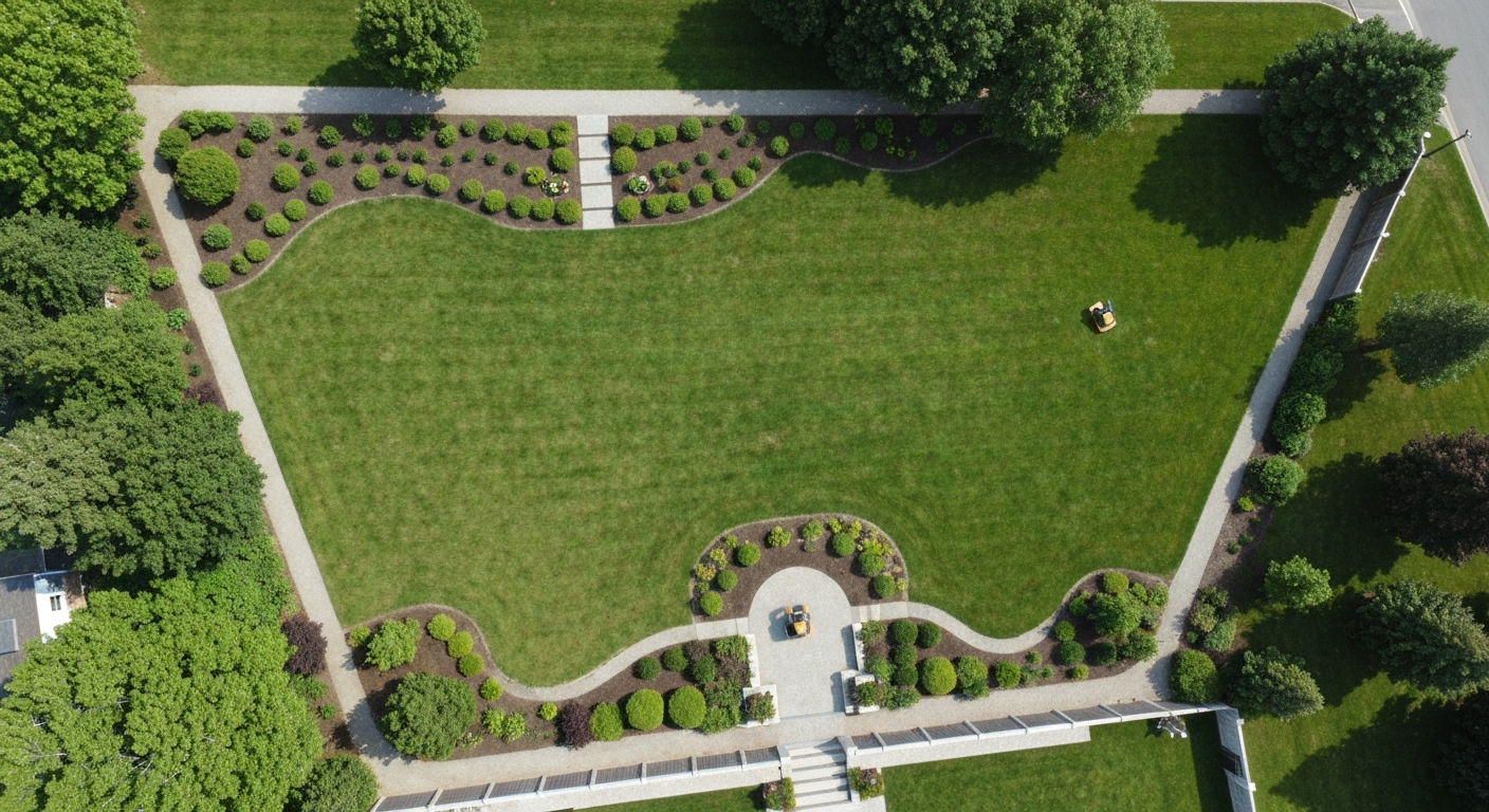 Zone d'utilisation autorisée pour tondeuse radiocommandée sur propriété privée selon la réglementation