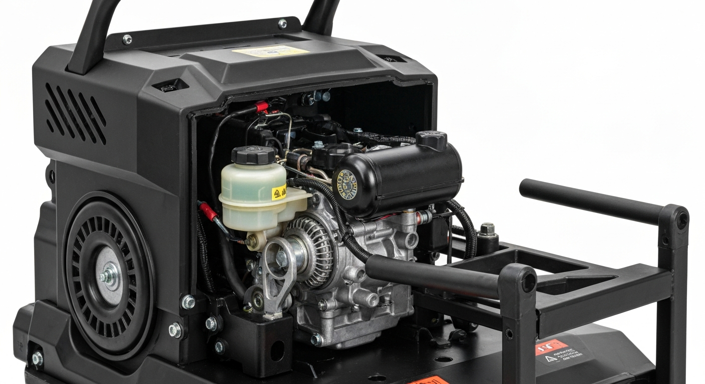 Moteur de tondeuse télécommandée montrant la motorisation pour bien choisir la puissance adaptée