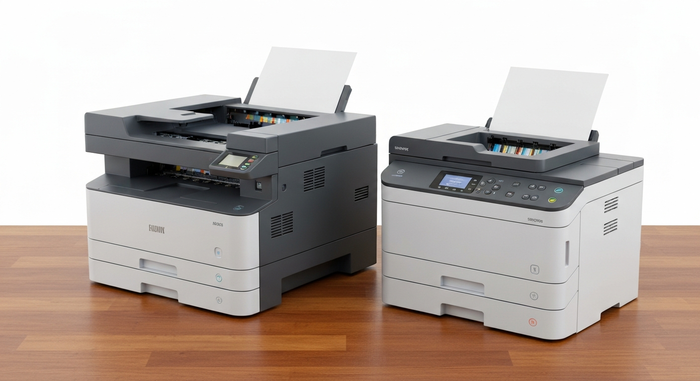 Comparaison imprimante jet d'encre et laser tout-en-un pour choisir la technologie adaptée