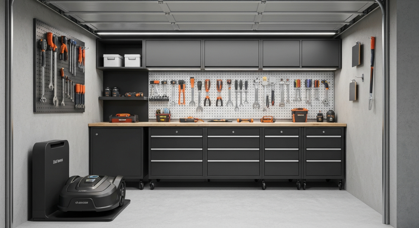 Installation et maintenance quotidienne d'une tondeuse télécommandée ou robot tondeuse dans un environnement domestique