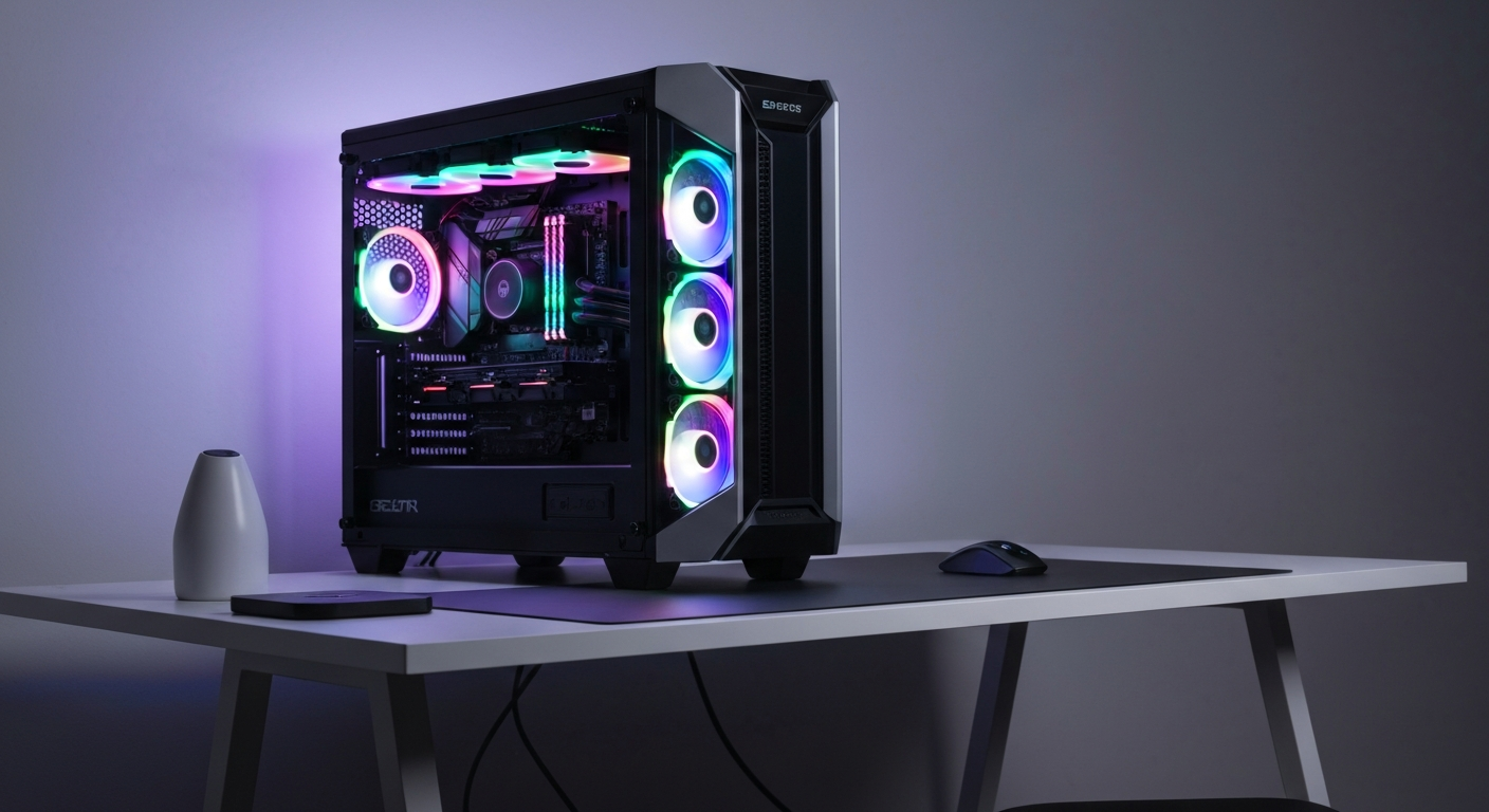 Configuration PC gaming haute performance montée à domicile sur mesure