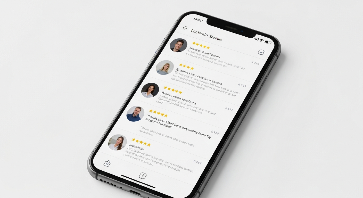 Avis clients positifs pour un artisan utilisant le SEO local