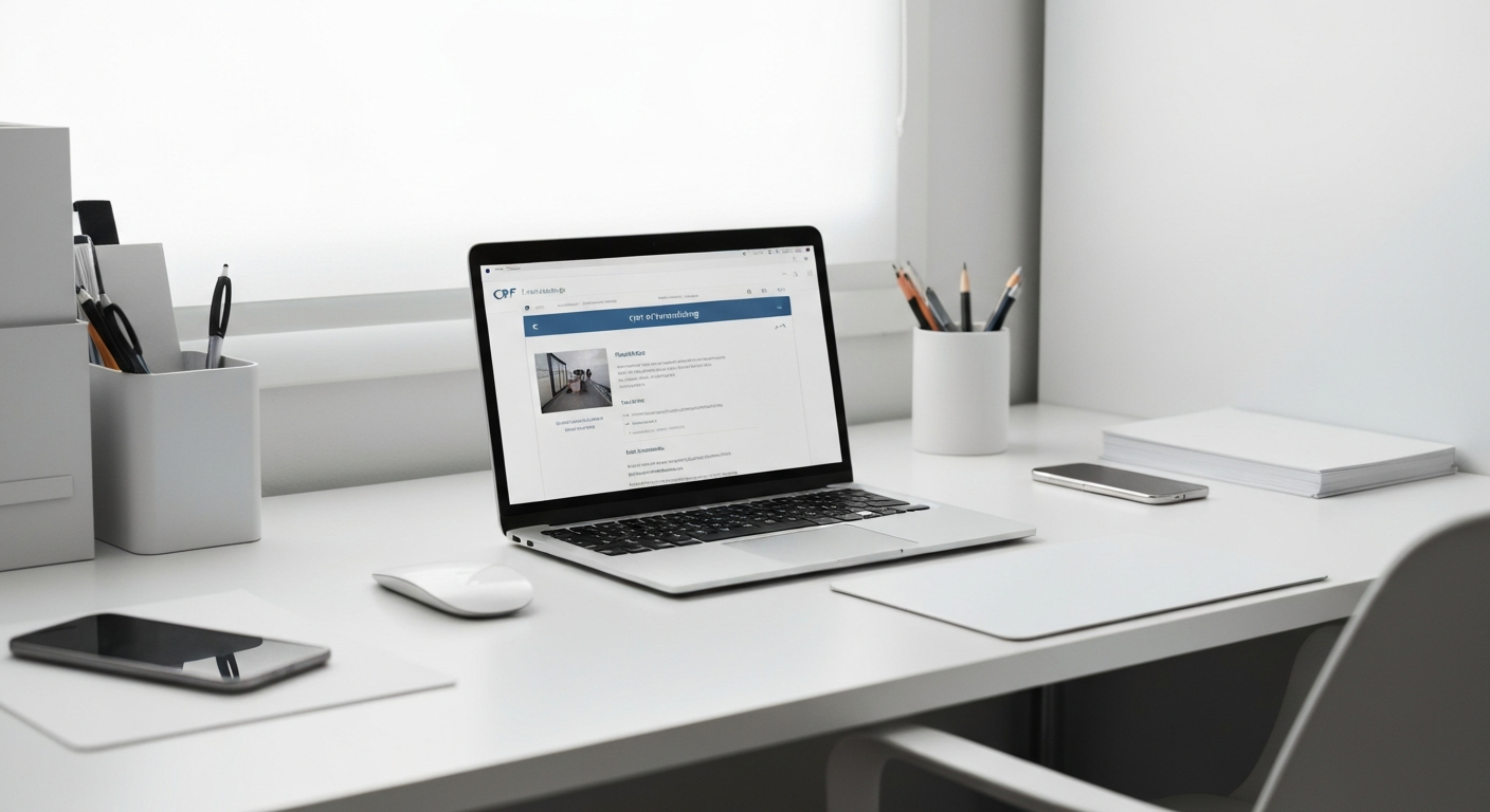 Interface CPF sur ordinateur pour financer une formation FMSD serrurier, modalités de financement simplifiées