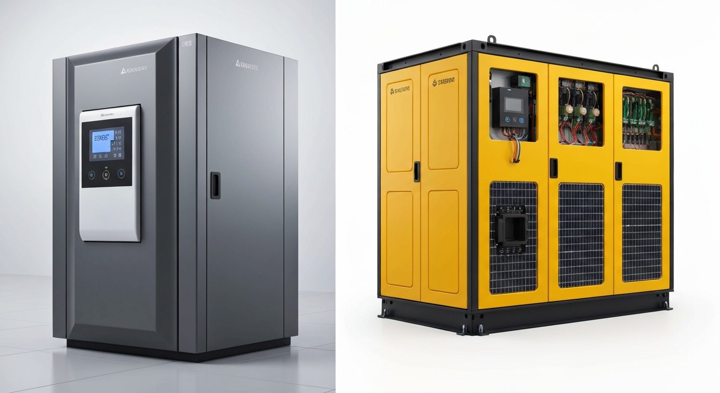 differences-techniques-bess-hybride-standalone.png Comparaison technique entre système BESS hybride intégré et solution standalone modulaire pour entreprises