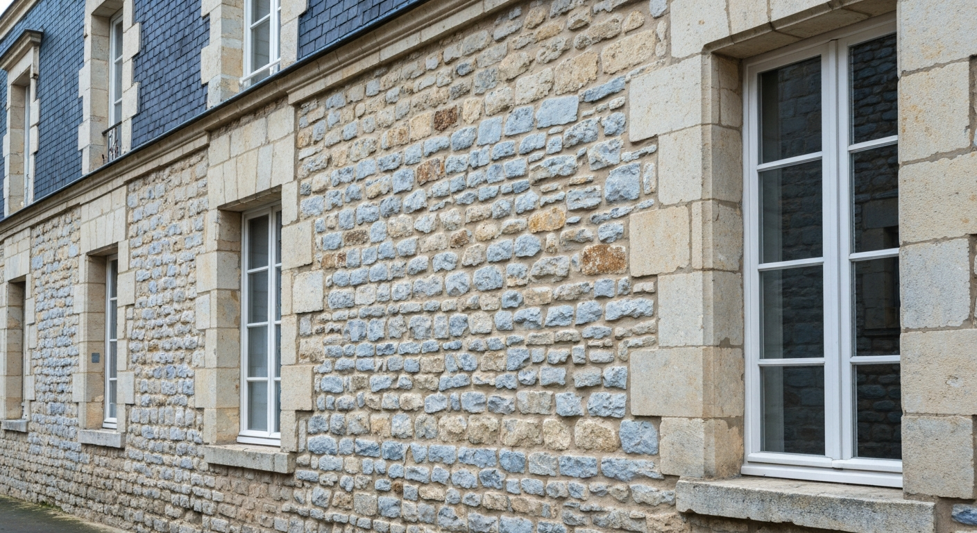 Bâtiment historique nantais avec isolation extérieure respectueuse du patrimoine architectural