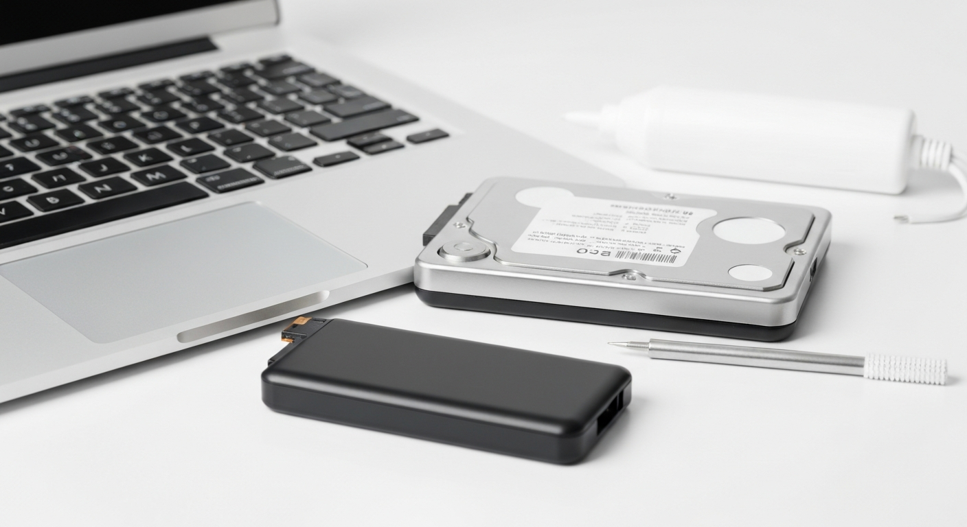 Outils de maintenance informatique et disque dur de sauvegarde pour support technique